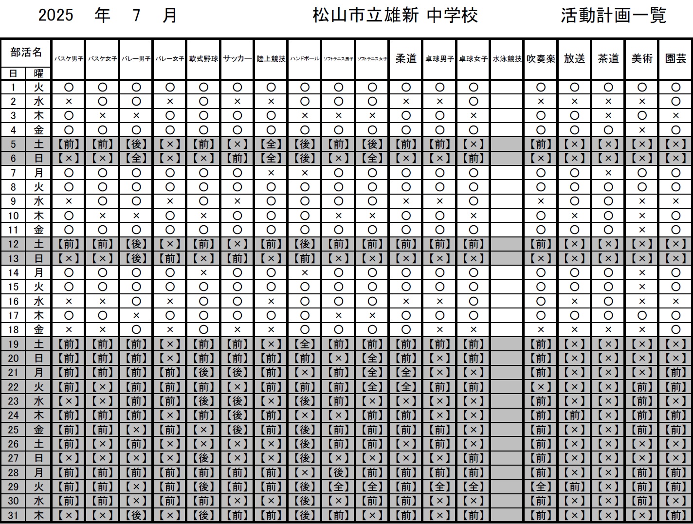 7月
